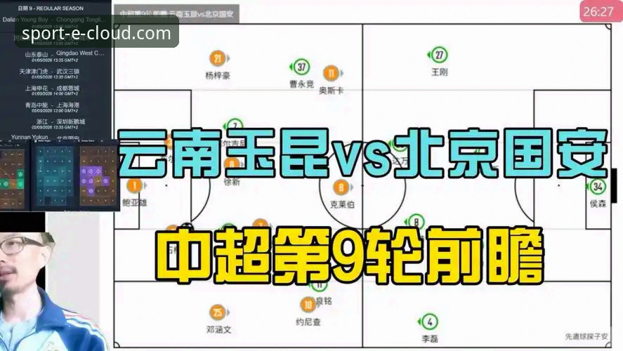 中超第9轮焦点战深度评测：云南玉昆3-3北京国安，云体育平台见证绝地反击